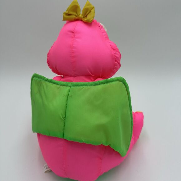 Vintage Nylon Plush Dinosaur Stuffed Animal Celebration by Gibson Greetings (2) - Picture 6 of 16